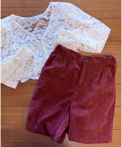 High Rise Corduroy Pant | CLEARANCE