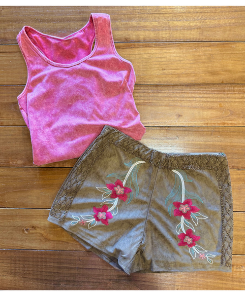 Floral Embroidered Shorts | CLEARANCE