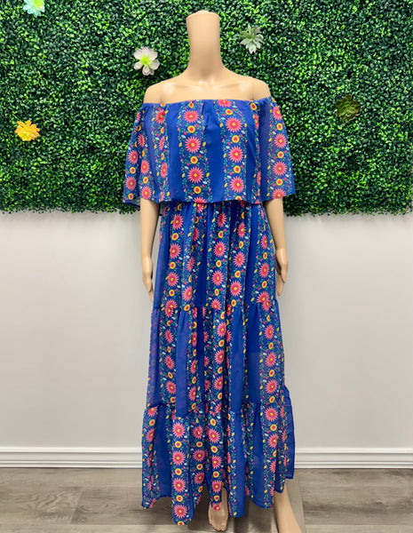 Off-Shoulder Maxi Dress