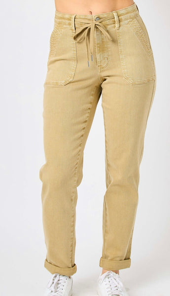 Judy Blue Khaki Cuffed Jogger