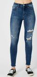 Judy Blue High Waist Skinny W/ Destroy