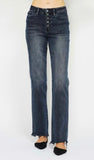 Judy Blue Button Fly High Waisted Straight Jean