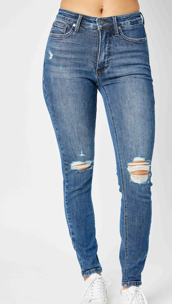 Judy Blue Mid Rise Tummy Control Skinny