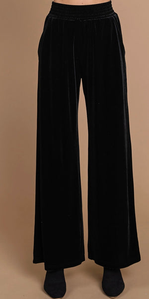 Velvet Wide Leg Pant