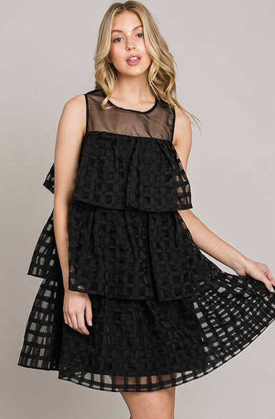 Organza Tiered Dress