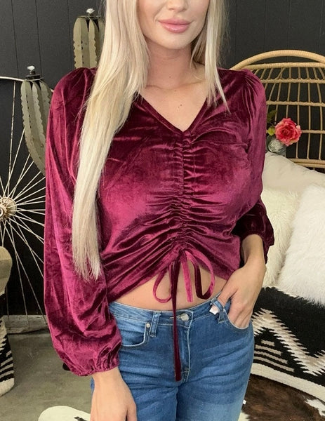 Velvet Twist Top