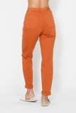 Judy Blue Orange Cuffed Jogger