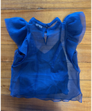 Organza Ruffle Top | CLEARANCE