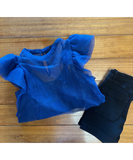 Organza Ruffle Top | CLEARANCE