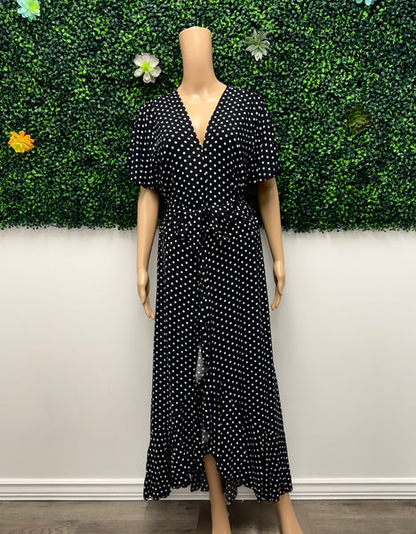Polka Dot Wrap Dress