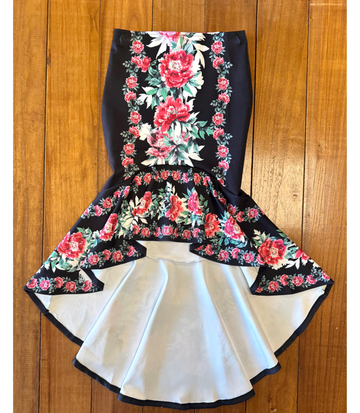 Floral Scuba Skirt | 50% OFF