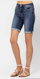 Judy Blue Hi-Rise Cuffed Bermuda Shorts