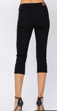 Judy Blue Mid-Rise Skinny Capri (Black)