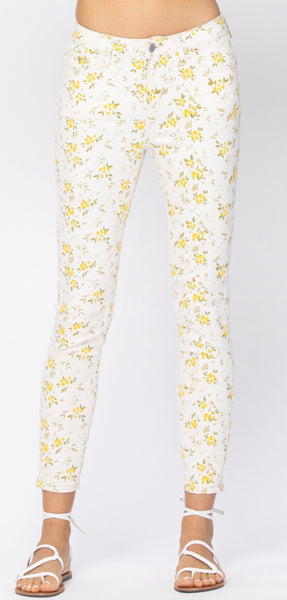 Judy Blue Floral Print Jean