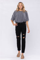 Judy Blue Destroyed Boyfriend Jeans