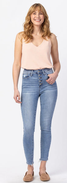 Judy Blue Button Fly Hi-Rise