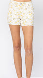 Judy Blue Flower Print Short