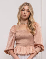 Smocked Peasant Blouse