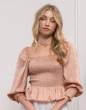 Smocked Peasant Blouse