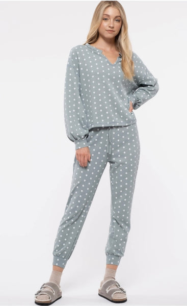 Polka Dot Lounge Top