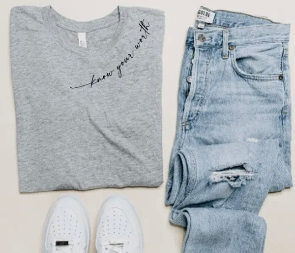 “Know Your Worth” Graphic Tee