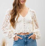 Lace Cropped Top