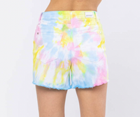 Judy Blue- Swirl Tie Dye Shorts