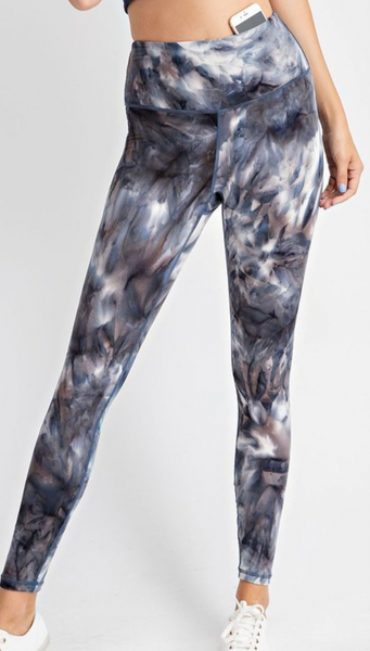 Black Marble Leggings